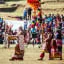 Entrance in Inti Raymi at Saqsayhuaman